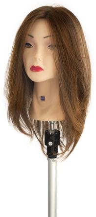 Labor Pro Cvičná hlava - 100% pravých vlasů tmavá blond 35 cm