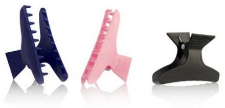 Labor Pro Sada plastových skřipců do vlasů - růžová, tm. fialová, černá 12ks