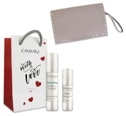 Casmara Hydra Lifting Letní sada 2018 - Hydratační krém Hydra Lifting 50 ml + Protivráskový krém na oční okolí 15 ml + Neceser Dárková sada
