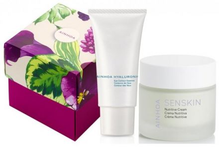 Ainhoa Senskin letní sada - Výživný krém 50 ml + krém na oční okolí Hyaluronic 15 ml + ledvinka Dárková sada