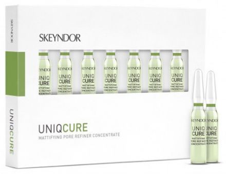 Skeyndor Uniq Cure Mattifying Pore Refiner Concentrate - Koncetrát pro zmatnění a zmenšení pórů 7 x 2 ml