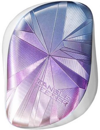 Tangle Teezer Compact Detangling Smashed Holo - Kartáč na vlasy modro-fialový