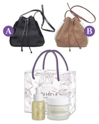 Ainhoa Luxe Gold Vánoční sada - Krém Luxe Gold 50 ml + sérum 30 ml + kabelka Dárková sada