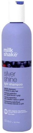 Milk Shake Silver Shine Light Shampoo - Specifický šampon pro blond nebo šedivé vlasy 300 ml