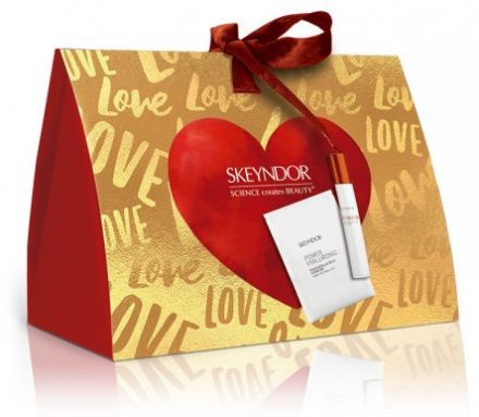 Skeyndor Power C+ Sada - Maska pro komfort očního okolí 3 x 10 ml + krém na oční okolí 15 ml Dárková sada