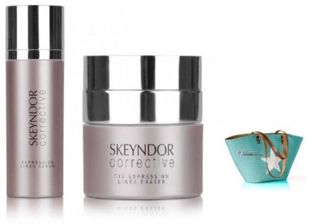 Skeyndor Corrective Sada - Sérum na mimické vrásky 30 ml + krém na oční okolí 15 ml Dárková sada