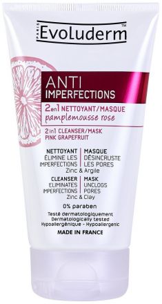 Evoluderm Anti Imperfection 2in1 mask - Čistící gel-maska 2 v 1 200 ml