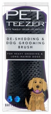 Tangle Teezer Pet Teezer® De-shedding purple - Kartáč pro vyčesávání všech typů kožíšků Fialový
