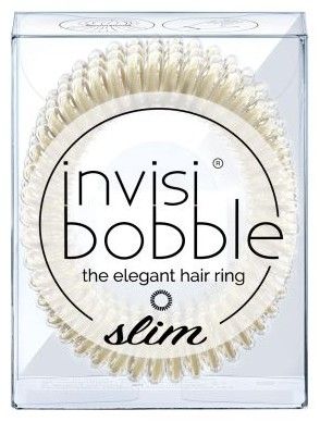 Invisibobble SLIM Stay Gold - Gumička do vlasů Zlatá 3 ks