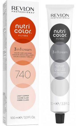 Revlon Professional Nutri Color Filters - Barevná maska na vlasy 740 Light copper 100ml