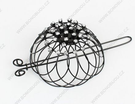 Spona do vlasů Košíček na drdol s kamínky