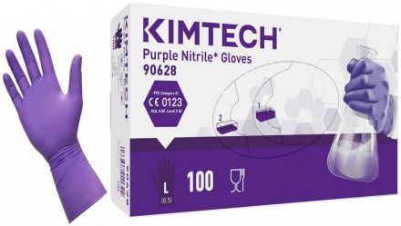 Kimtech™ Purple Nitrile Gloves - Jednorázové nitrilové rukavice L Fialové 100ks