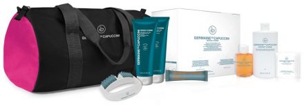 Germaine de Capuccini Perfect Forms Top Shape Plan Sada - Profesionální program 8 ošetření + gel-krém 500 ml + doplněk stravy ADD 30 ks + exfoliační rukavice 1 ks + sportovní taška Dárková sada