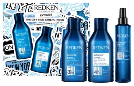 Redken Extreme Vánoční Set - Šampon pro poškozené vlasy 300ml + Kondicioner pro poškozené vlasy 300ml + bezoplachová kúra 250 ml Dárková sada