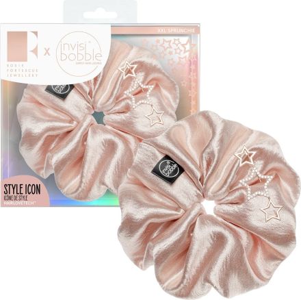 Invisibobble® SPRUNCHIE Rosie Fortescue Rosie Star - Saténová gumička do vlasů růžová 1 ks