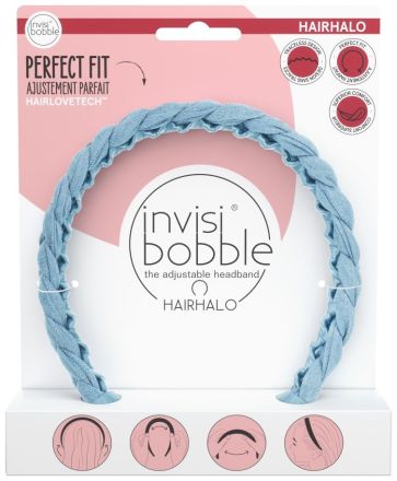 Invisibobble HAIRHALO Miss Denim - Čelenka do vlasů modrá