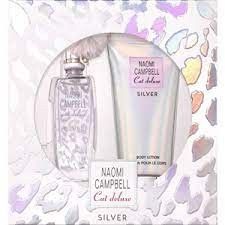 Naomi Campbell Cat Deluxe Silver Sada + EDT 15 ml + tělové mléko 50 ml Dárková sada