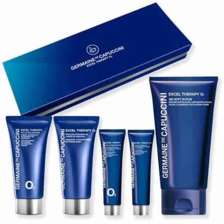 Germaine de Capuccini Excel Therapy O2 Krém Set - Krém 50 ml + peeling 150 ml + maska 50 ml + oční krém 15 ml + krém na rty 15 ml Dárková sada