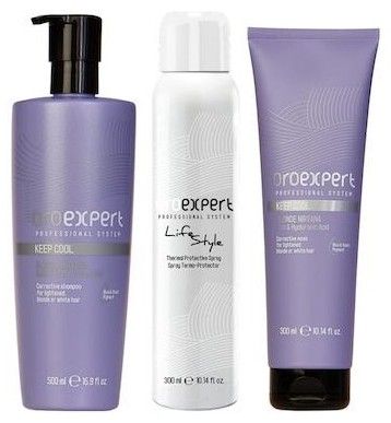 Oroexpert Blonde Nirvana Sada - Blonde Nirvana šampon 500 ml + Blonde Nirvana maska 300 ml + Termo ochranný sprej 300 ml Dárková sada