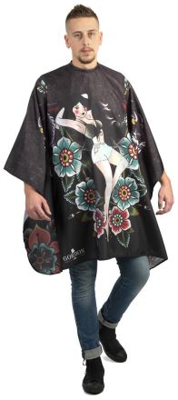 Gordon Barber Cutting Cape Pin Up - Holičská pláštěnka na stříhání vlasů a vousů 1ks
