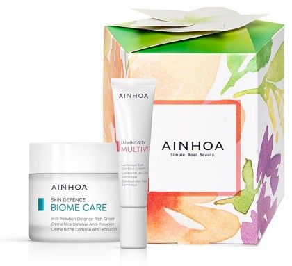 Ainhoa Biome Care Set - Ochranný krém 50 ml + krém na oční okolí Multivit 15 ml Dárková sada