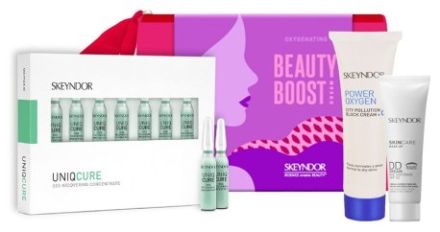 Skeyndor Power Oxygen Letní Set - Krém 25 ml + DD krém 01 15 ml + obnovující ampule 7 x 2 ml Dárková sada