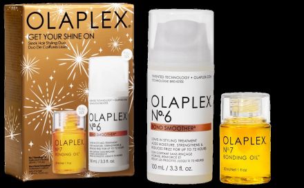 Olaplex Get Your Shine On Set - No.7 Olej pro lesk vlasů 30 ml + No.6 regenerační krém 100 ml Dárková sada