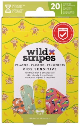 Wild Stripes Kids Jungle Vibe - Hypoalergenní náplati 20 ks