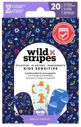 Wild Stripes Kids Space INT - Dětské náplasti 20 ks