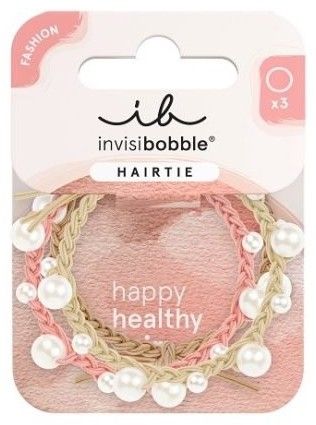 Invisibobble HAIRTIE Princess Pearl - Gumička do vlasů 3 ks