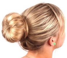 Twister Kobliha - Podložka do drdolů s vestavěnou gumičkou Hnědá 8 cm 48310_1