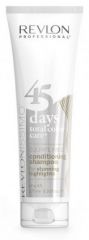 Revlon Professional 45 days total color care Shampoo & Conditioner 2in1 - 2 v 1 šampon a kondicionér proti žloutnutí 275ml