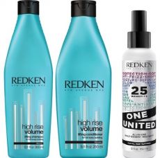 Redken Volume Vánoční set - Šampon pro objem vlasů 300ml + Kondicioner pro objem vlasů 250ml + United One 150ml Dárková sada
