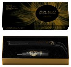 Orofluido Hair Straightener Gift Set - Žehlička na vlasy Orofluido černá + Termoochranný sprej Orofluido 150ml Dárková sada