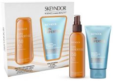 Skeyndor Sun Expertise Tělový set - Ochranný suchý olej SPF50 150 ml + emulze po opalování 150 ml Dárková sada