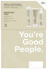 Paul Mitchell Clean Beauty Everyday Trio Vánoční Set - šampon 250 ml + kondicionér 250 ml + bezoplachová péče 150 ml Dárková sada