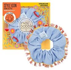Invisibobble SPRUNCHIE Flores & Bloom Hola Lola - Gumička do vlasů Modrá 1 ks