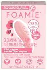 Foamie Cleansing Face Bar I Rose up like this All skin types Gentle cleansing with rose oil - Jemné čistící mýdlo pro citlivou pleť 60 g