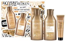 Redken All Soft Vánoční sada - šampon 300 ml + kondicionér 300 ml + bezoplachová péče 150 ml Dárková sada