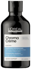 L´oréal Professionnel Serie Expert Chroma Créme Blue Shampoo - Šampon neutralizující oranžové základy zesvětlení 300 ml