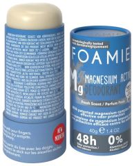 Foamie Deodorant Refresh (blue) - Deodorant s patentovaným komplexem hořčíku pro účinnou ochranu proti zápachu (48h) 40 g