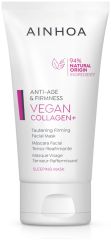 Ainhoa Vegan Collagen+ Mask - Pleťová zpevňující maska na spaní 50 ml