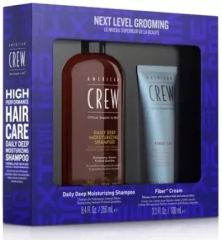 American Crew Grooming Next Level Set - Hydratační šampon 250 ml + krém fiber 85g Dárková sada