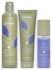 Echosline No Yellow System Letní Set - Šampon 300 ml + maska 300 ml + dvoufázový kondicionér 150 ml Dárková sada