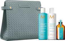 Moroccanoil Volume Vánoční Set - Šampon 250 ml + kondicionér 250 ml + olej light 50 ml + Dárková sada
