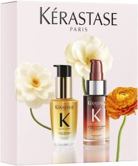 Kérastase Mini Hero Duo Spring Set - Vyživující noční sérum 30 ml + zkrášlující všetranný vlasový olej 30 ml Dárková sada