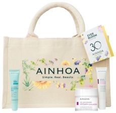 Ainhoa Vegan Collagen+ Letní Set - Krém 50 ml + oční krém 15 ml + Sensitive balzám na rty 15 ml Dárková sada