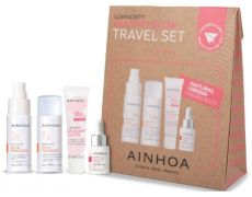Ainhoa Multivit Glow Travel Kit - Krém 15 ml + sérum 8 ml + čistící mléko 30 ml + tonikum 30 ml Dárková sada