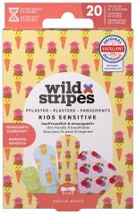 Wild Stripes Kids Sensitive Fruity Friends Club - Dětské náplasti 20 ks