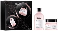 L´oréal Professionnel Serie Expert Vitamino Color Vánoční Duo Set -Šampon 300 ml + maska 250 ml Dárková sada